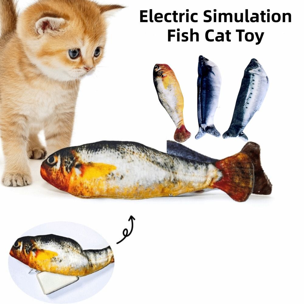 Power Tools Cat - 1/3개입 꼬리 흔드는 전자 시뮬레이션 물고기
