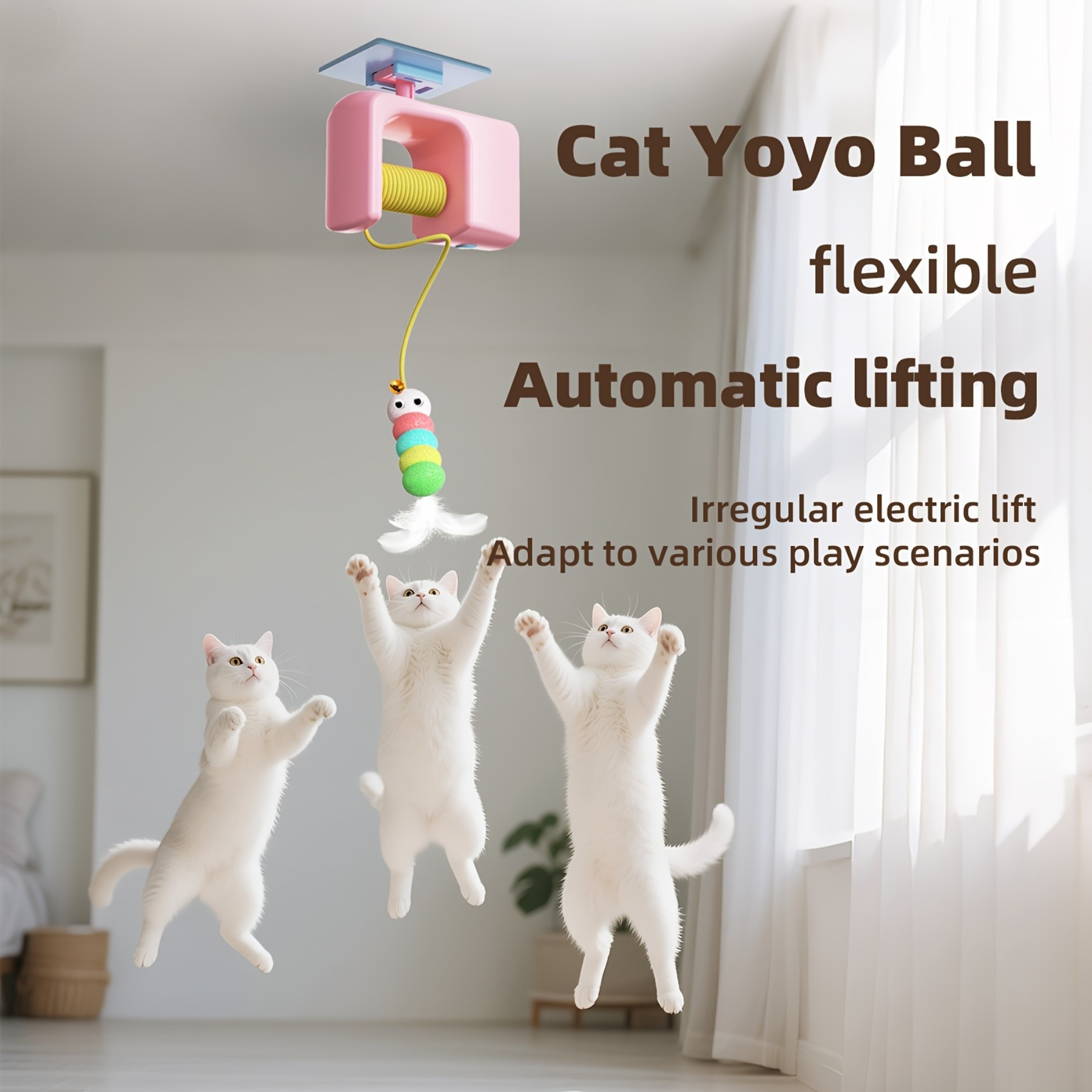 Power Tools Cat - 전기 인터랙티브 고양이 장난감 탄성 로프