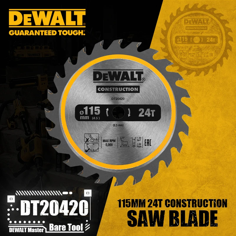 Power Tools Construction - DEWALT DT20420 건설 Circ 톱 블레이드