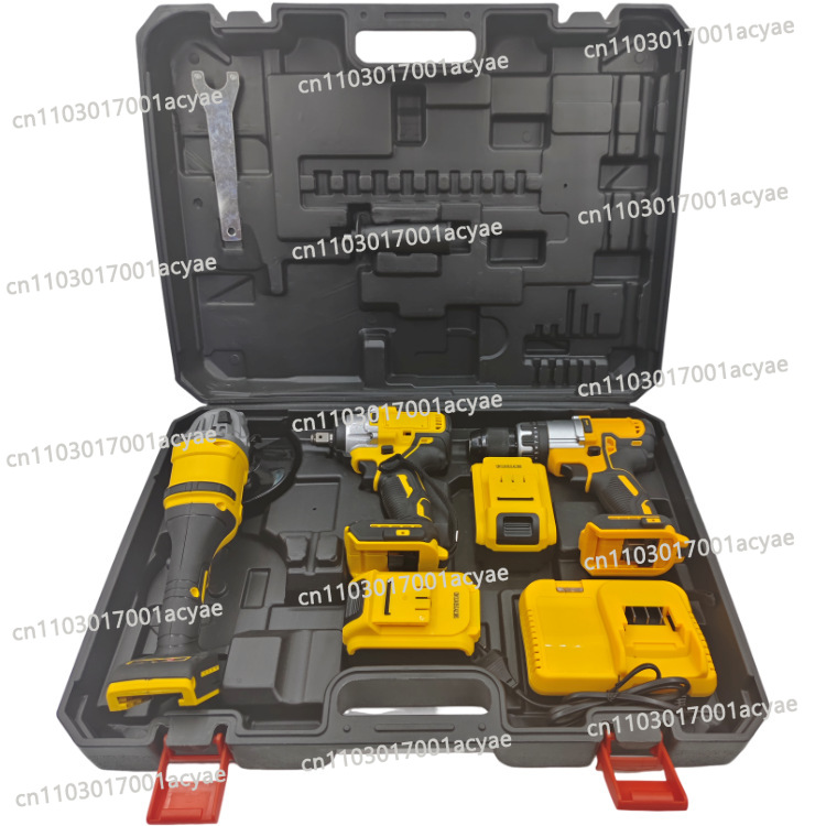 Power Tools Kit Set - 앵글 그라인더 & 전동 드릴 콤보