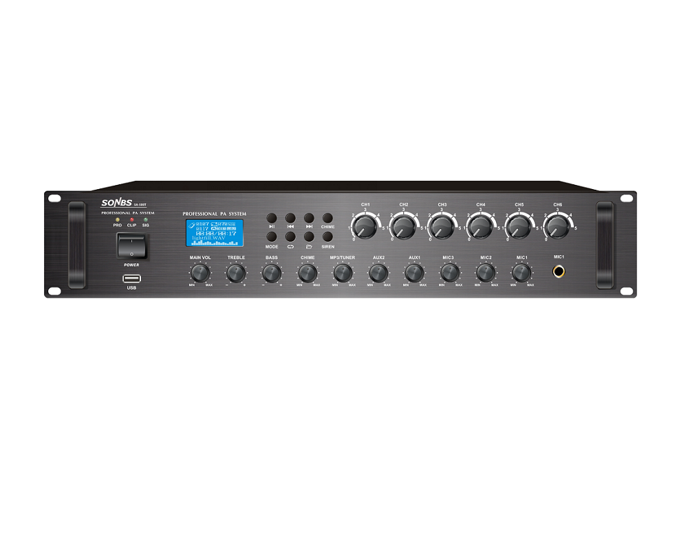 Power Tools Zones - 500W 80Hz~16kHz PA 시스템 6존 디지털