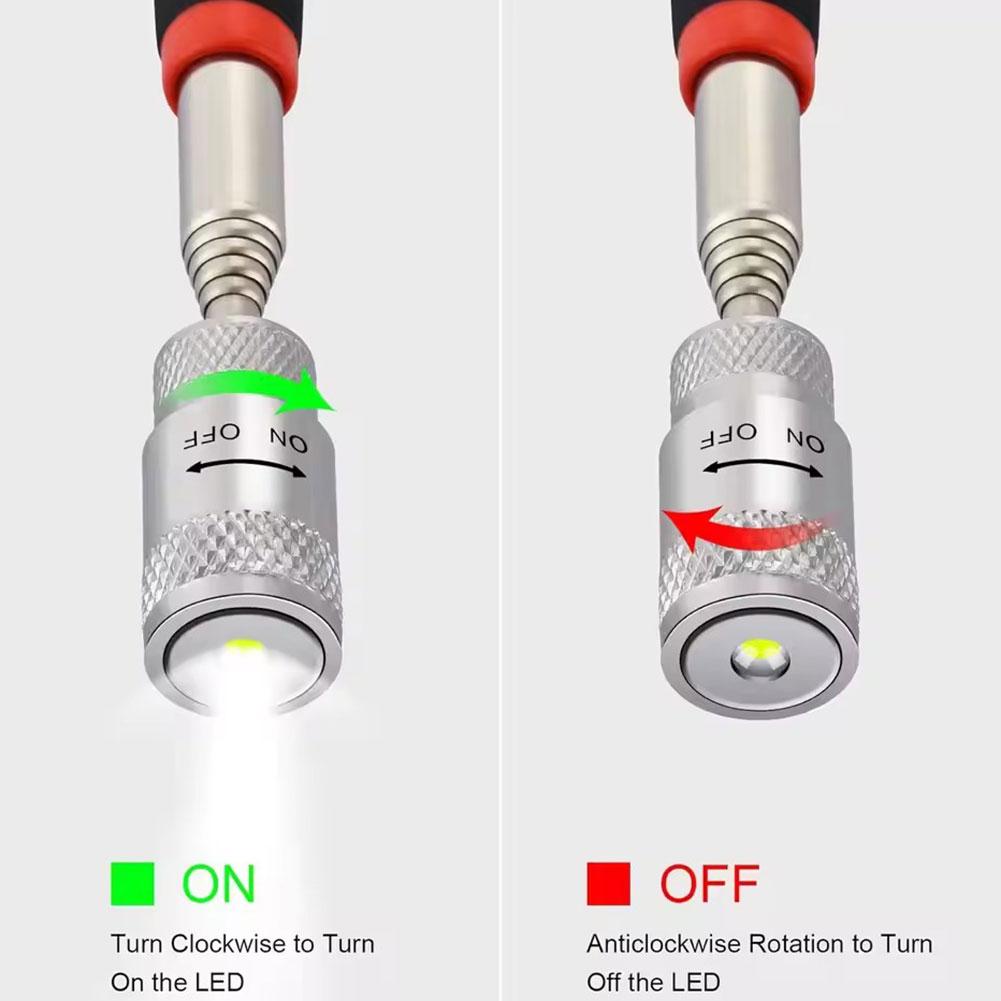 LED 조명이 있는 텔레스코픽 자석 펜, 확장 가능한  - Power Tools Hardware 리뷰 및 가격