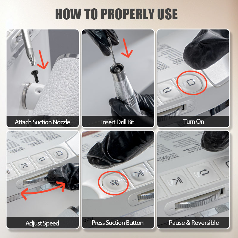 240W 강력한 흡입력 네일 먼지 추출기 35000RP - Power Tools Drill 리뷰 및 가격