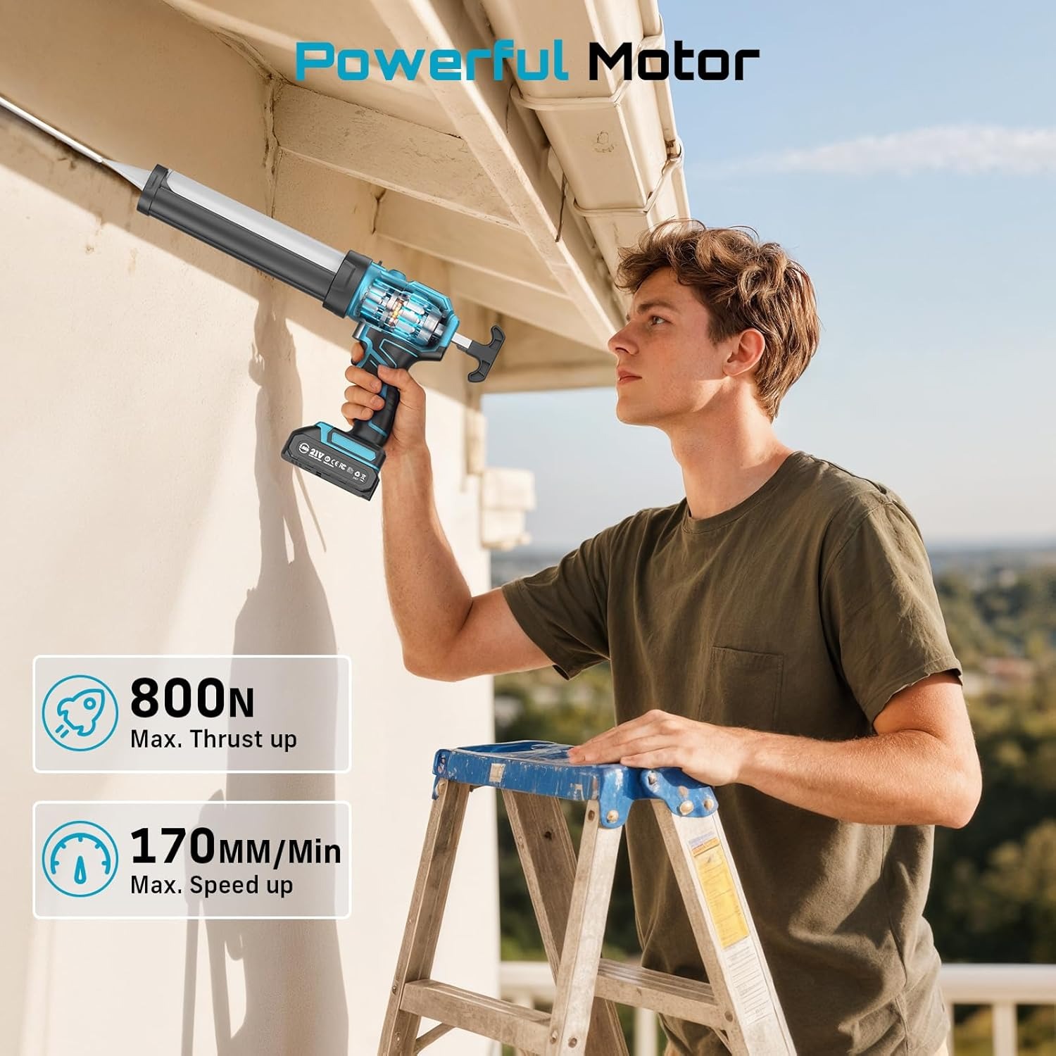 SEESII 전기 코킹건, 2.0Ah 배터리 포함, 1 - Power Tools Diy 리뷰 및 가격