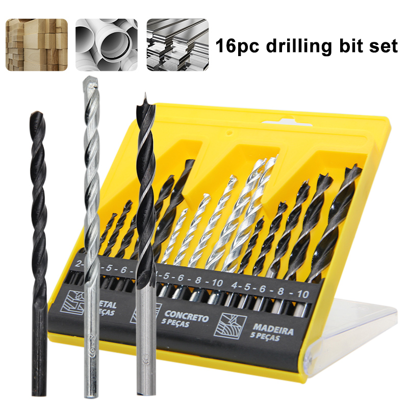 건설용 드릴 3포인트 목공 드릴 16종 믹스 직선 핸들 - Power Tools Construction 리뷰 및 가격
