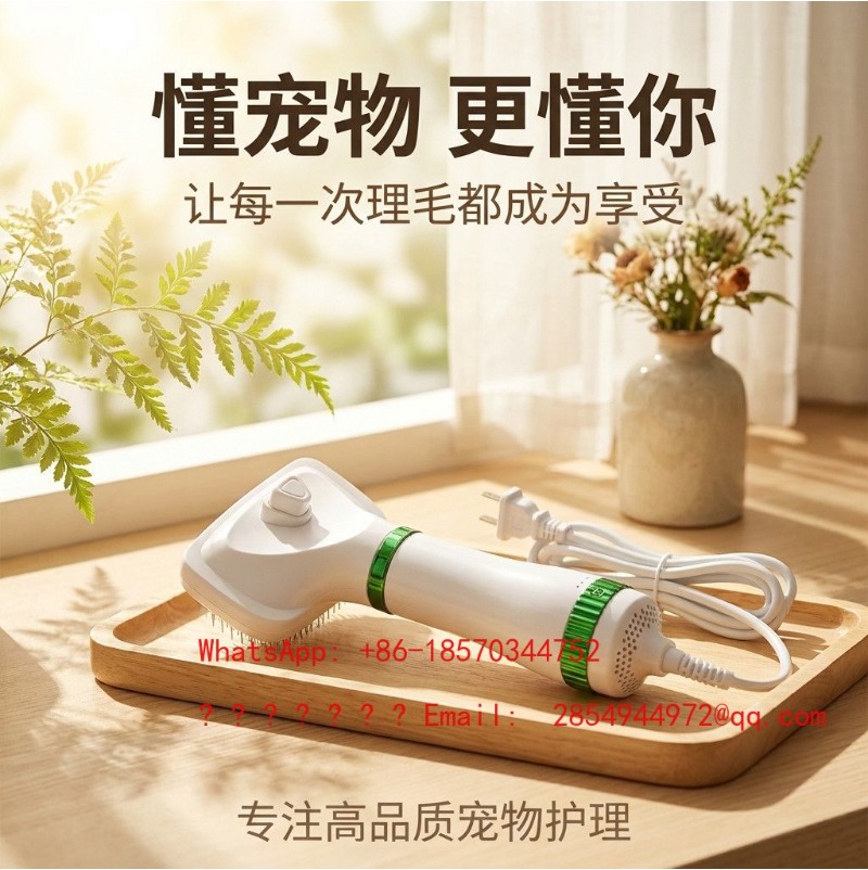 2 in 1 애완동물 헤어 드라이어 & 그루밍 빗, 저 - Power Tools Cat 리뷰 및 가격
