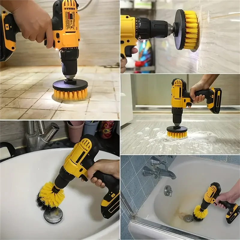 3개/세트 파워 드릴 브러시 세트 - 욕실 주방 줄눈바 - Power Tools Kit Set 리뷰 및 가격