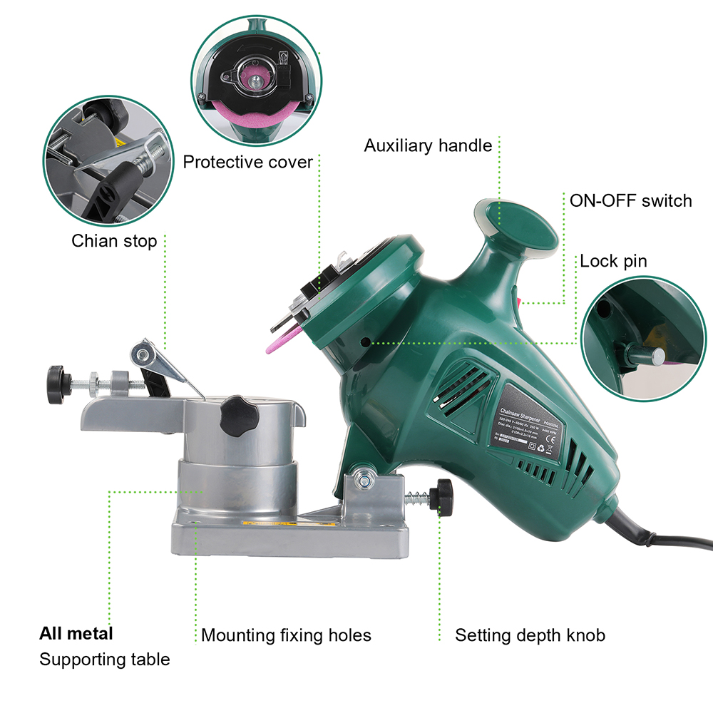 POSENPRO 250W 체인톱 샤프너 4인치 전동 샤 - Power Tools Usa 리뷰 및 가격