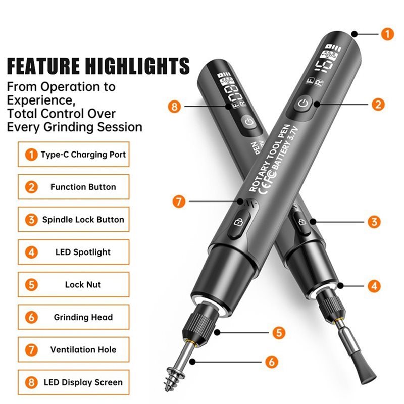 FYBL-무선 전기 미니 그라인더 3.7V 10000- - Power Tools Usa 리뷰 및 가격