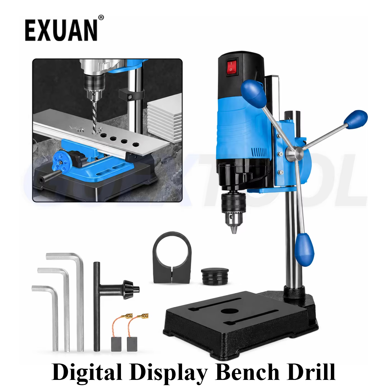디지털 디스플레이 벤치 드릴 공구 1200W 고출력 고 - Power Tools Diy 리뷰 및 가격