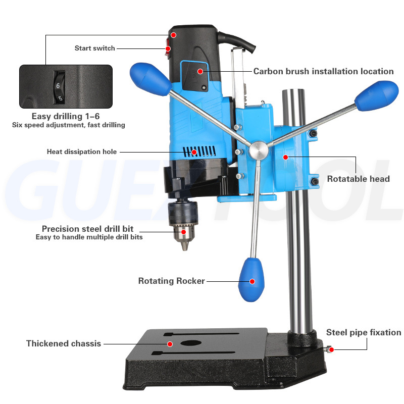 디지털 디스플레이 벤치 드릴 공구 1200W 고출력 고 - Power Tools Diy 리뷰 및 가격